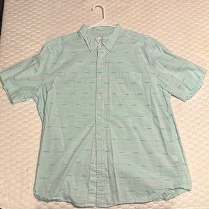 Southern Tides mint green barracuda short sleeve button down shirt